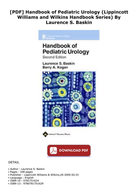 Full Download Handbook Of Pediatric Urology Mybookdir 