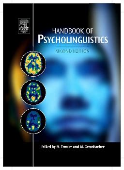 Full Download Handbook Of Psycholinguistics 2Nd Edition 