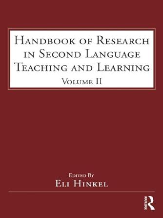 Read Handbook Of Research In Second Language Teaching And Learning 