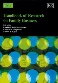 Read Handbook Of Research On Family Business 