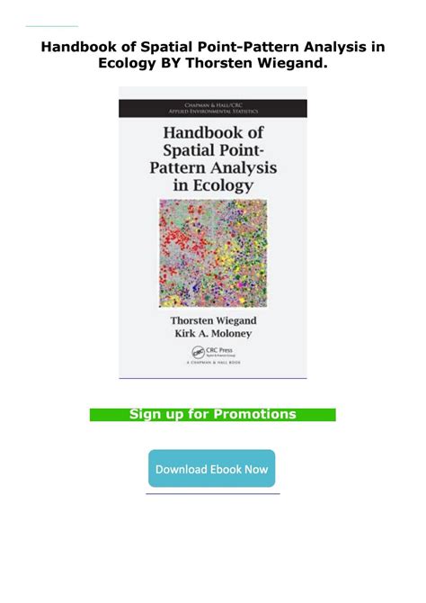 Read Handbook Of Spatial Point Pattern Analysis In Ecology By Thorsten Wiegand 
