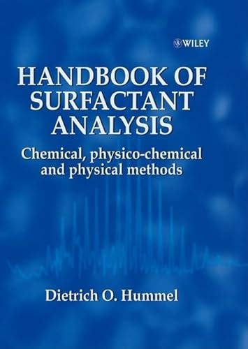 Read Handbook Of Surfactant Analysis Chemical Physico Chemical 