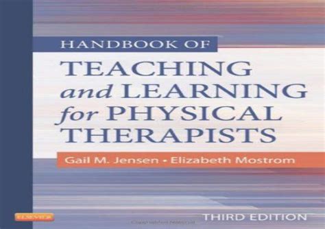 Read Handbook Of Teaching And Learning For Physical Therapists 3E 