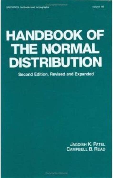 Read Handbook Of The Normal Distribution 