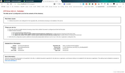 Handler Staticfile Error Code 0x00000000