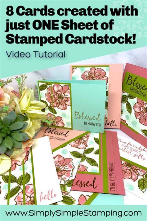 handmade clear stamped cards simple and stunning
