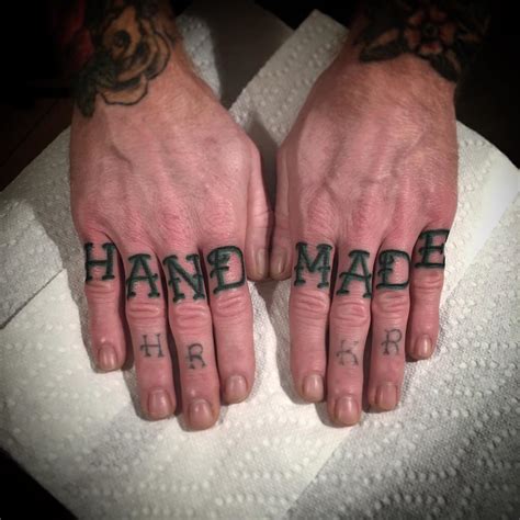 Handmade Knuckle Tattoos