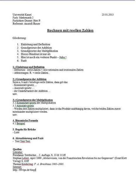 Handout Muster Pdf