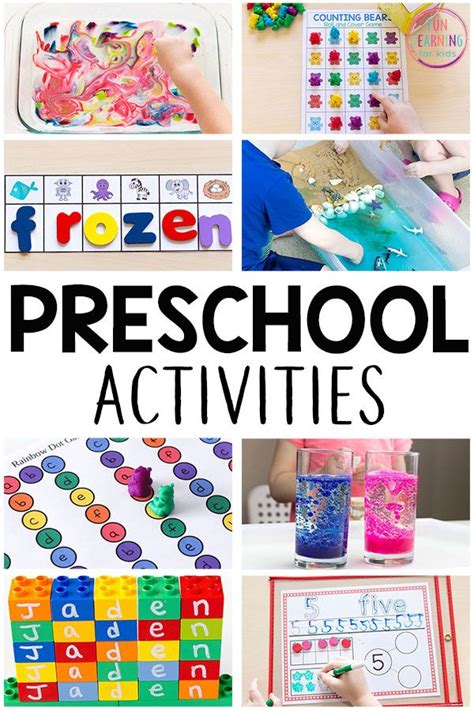 Hands On Activities For Preschoolers Fun Learning For Pre Kindergarten Learning Activities - Pre Kindergarten Learning Activities