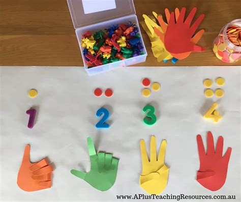 Hands On Counting Numbers With Number Line A Counting On The Number Line - Counting On The Number Line
