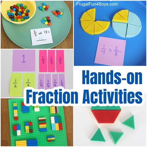 Hands On Fractions Activities Frugal Fun For Boys Hands On Fractions - Hands On Fractions