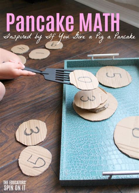 Hands On Pancake Math Activity For Your Preschooler Math On Hand - Math On Hand
