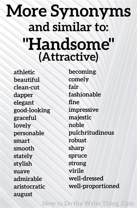 Handsome Synonym