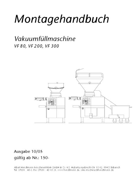 Read Online Handtmann Vf300 Manual 