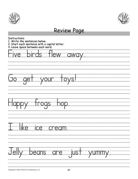 Handwriting Sentences To Copy   Handwriting Practice Sentences For Kids Amp Adults Worksheet - Handwriting Sentences To Copy