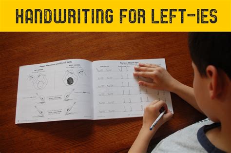 Handwriting Tips For Left Handed Children The Pen Left Handed Writing Worksheets - Left Handed Writing Worksheets