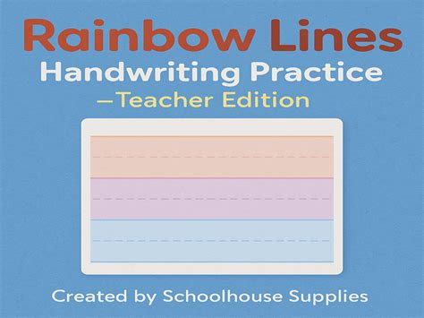 Handwriting Typing Rainbow Resource