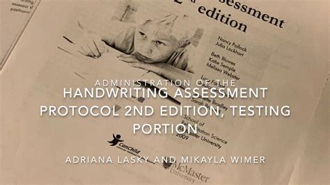 Full Download Handwriting Assessment Protocol 2Nd Edition 
