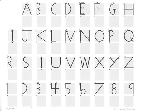 Full Download Handwriting Without Tears Gray Block Paper 