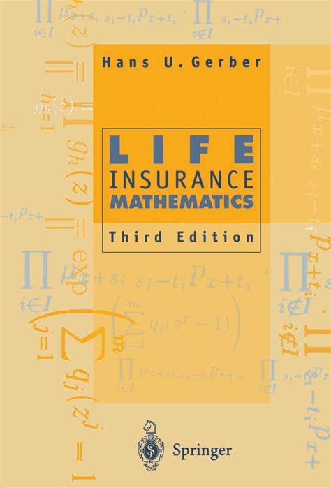 Read Online Hans Gerber Life Insurance Mathematics Pdfslibforyou 