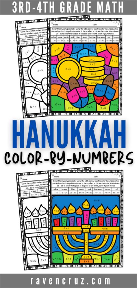 Hanukkah Activities For Math Raven Cruz Chanukah Math - Chanukah Math