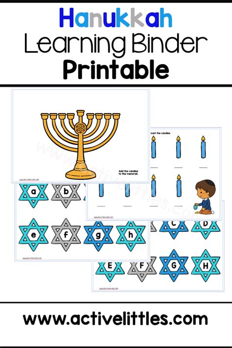 Hanukkah Learning Binder Free Printable Active Littles Hanukkah Worksheets For Kindergarten - Hanukkah Worksheets For Kindergarten