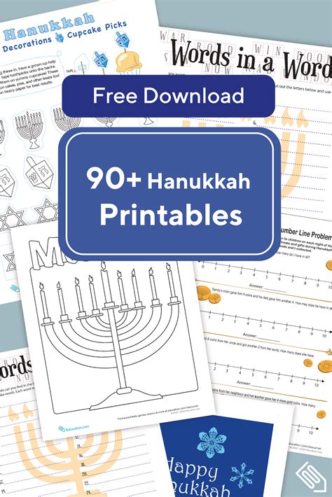 Hanukkah Worksheets Amp Free Printables Education Com Chanukah Math - Chanukah Math