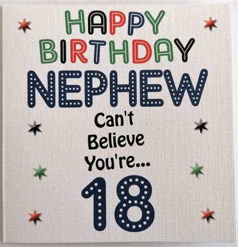 Happy 18th Nephew Cards