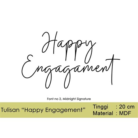 happy engagement artinya