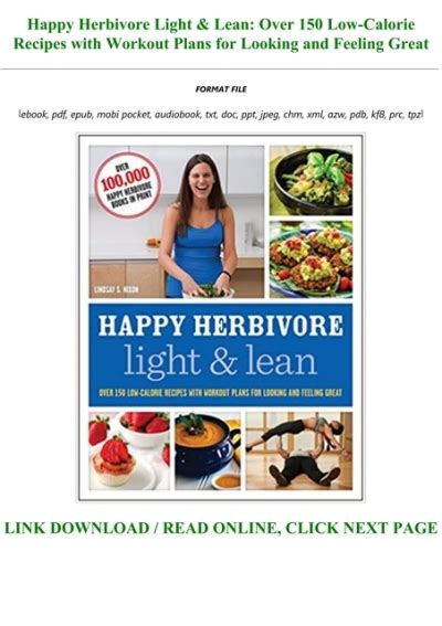 Happy Herbivore Light Amp Lean Over 150 Low Calorie Recipes With Workout Plans For Looking And Feeling Great Lindsay S Nixon