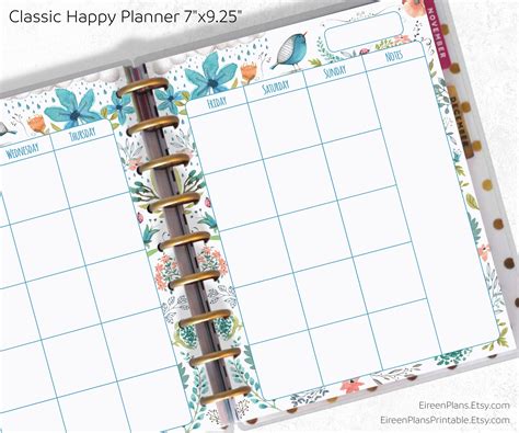 happy planner dated insterts
