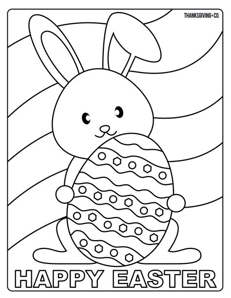 Download Happy Easter Coloring Book For Toddlers A Cute Coloring Book Of Easter Bunnies Chicks Easter Eggs Easter Baskets And More 