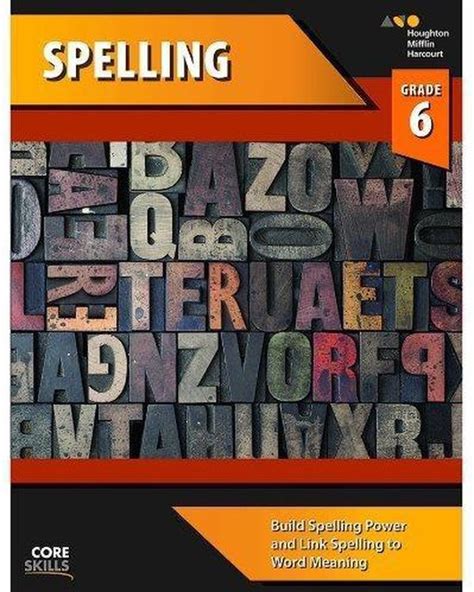 harcourt core skills spelling 6 lesson 4