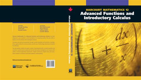 Harcourt Mathematics 12 Advanced Functions And Introductory