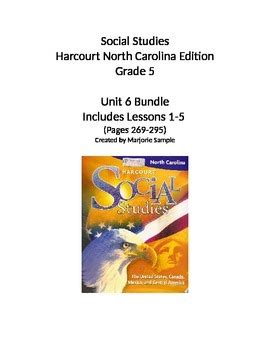 Full Download Harcourt Social Studies Unit 6 Study Guide 