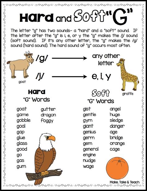 Hard And Soft C And G Activities Amp Soft G Words For 2nd Grade - Soft G Words For 2nd Grade