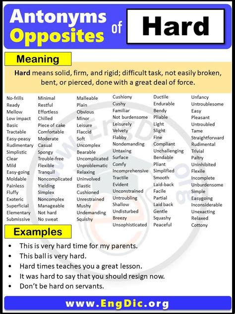 Hard Antonyms