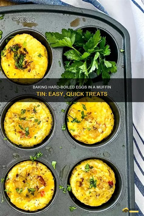 hard boiled eggs in muffin tin