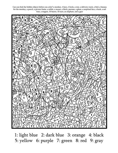Hard Color By Number Printables Coloring Nation Coloring Pages Color By Number Hard - Coloring Pages Color By Number Hard