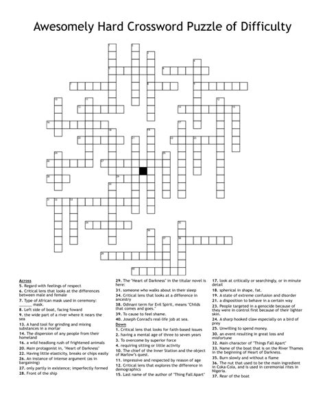 Hard Crossword Puzzles Lower Limits In Math Crossword - Lower Limits In Math Crossword