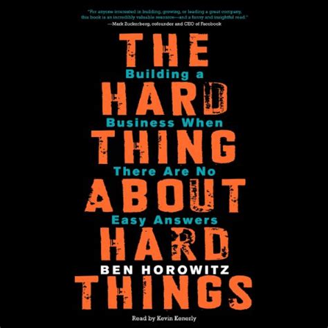 Full Download Hard Thing About Things Building 