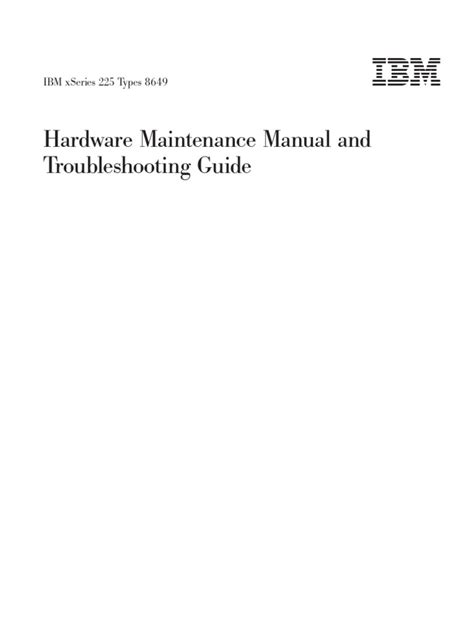 Hardware Maintenance Manual