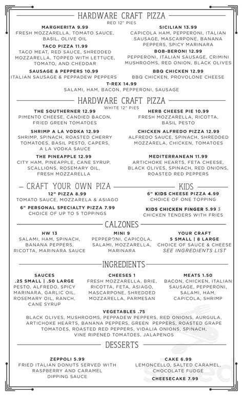 hardware pizza lyons georgia