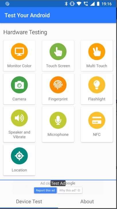 hardware test android
