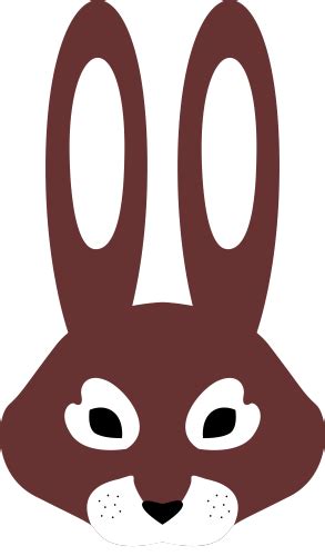 hare mask template