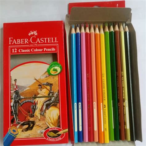 harga pensil warna faber castell isi 12