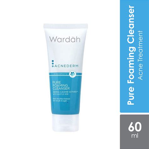 harga wardah acnederm pure foaming cleanser