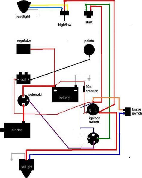 harley 3 wire ignition switch diagram