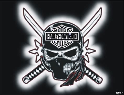 Read Harley Davidson Skull Logo Wallpaper 