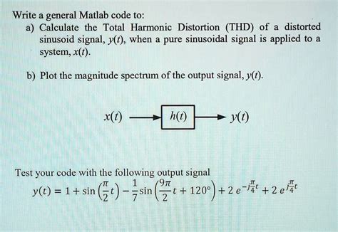 harmonic distortion matlab code